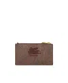 Etro Paisley Jacquard Pouch Small In Green