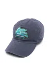 Etro Pegaso-patch Cap In Blue