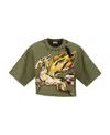 Etro Pegaso-patch T-shirt In Green