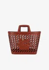 Etro Cut-out Lasered Tote With Top Handle