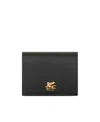Etro Pegaso Plaque-detail Wallet In Black