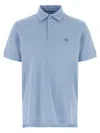 Etro Light Blue Pegaso Polo Shirt In Blue