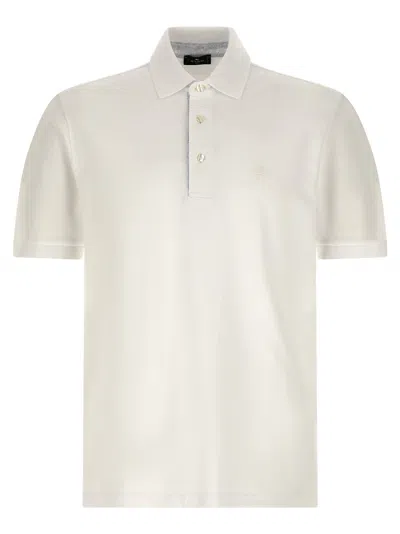 Etro Pegaso Polo Shirt In Neutral