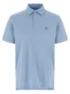 Etro Light Blue Pegaso Polo Shirt In Light Blue