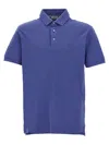 Etro Paisley-print Button Polo Shirt In Blue
