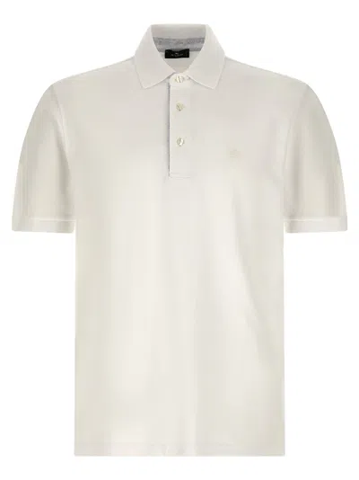 Etro 'pegaso' Polo Shirt In White