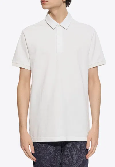 Etro Pegaso Polo T-shirt In White