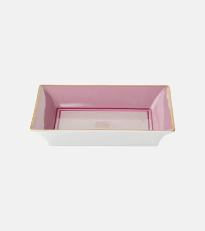 Etro Pegaso Porcelain Decorative Tray In Pink