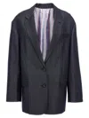 Etro Women's Pegasus Buttoned Over Jacket In Blue
