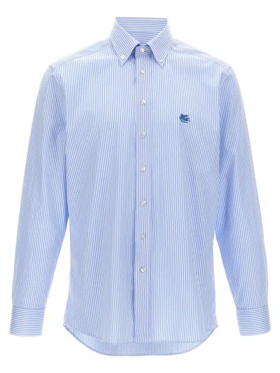Etro Light Blue Striped Shirt