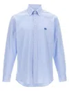 Etro Roma Striped Shirt In Blue