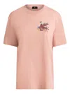 Etro Regular Fit T-shirt With Intricate Pegasus Graphic
