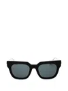 Etro Pegaso-embellishment Rectangular-frame Sunglasses In Black