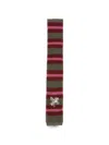 Etro Pegaso-embroidered Striped-pattern Tie In Multi