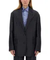 Etro Women's Pegasus Buttoned Over Jacket In Blue