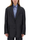 Etro Women's Pegasus Buttoned Over Jacket In Grey