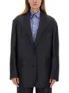 Etro Women's Pegasus Buttoned Over Jacket In Grey
