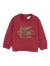 Etro Pegasus-embroidered Sweatshirt In Red