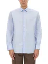 Etro Shirt With Pegasus Pattern In Blue