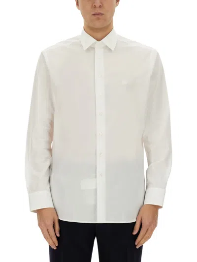 Etro Pegasus Logo-detail Shirt In White
