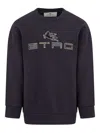 Etro Pegasus-logo Sweatshirt In Black
