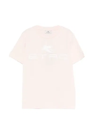 Etro Kids' Pegasus Logo T-shirt In Gray