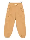 Etro Pegasus-motif Cargo Trousers In Gold