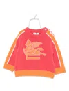 Etro Pegasus-motif Sweater In Red