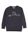Etro Pegasus-motif Sweatshirt In Blue