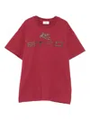 Etro Pegasus-motif T-shirt In Brown