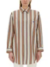 Etro Camicia Pegaso A Righe In Multicolor