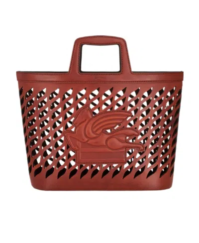 ETRO ETRO MEDIUM PEGASO CUT-OUT DETAILED TOTE BAG
