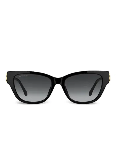 Etro Pegasus Sunglasses In Black