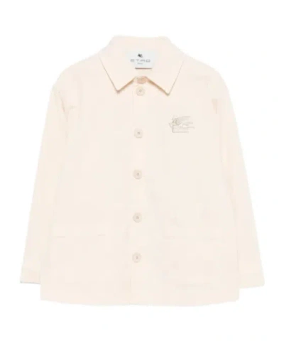 Etro Pegasus-embroidered Jacket In White