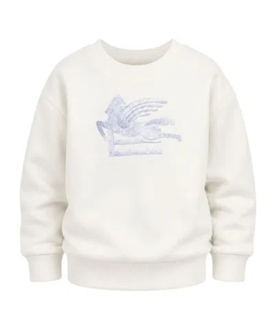 Etro Pegasus-embroidered Sweatshirt In White