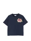 Etro Pegasus-patch T-shirt In Blue