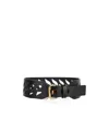 Etro Perforated Buckle Belt In Black