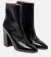 Etro Perforated Leather Ankle Boots In 1