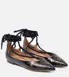 Etro Perforated Leather Ballet Flats In 1