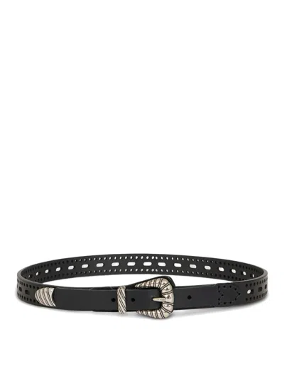 ETRO PERFORATED LEATHER BELT