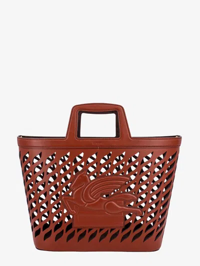 Etro Perforated Leather Handbag