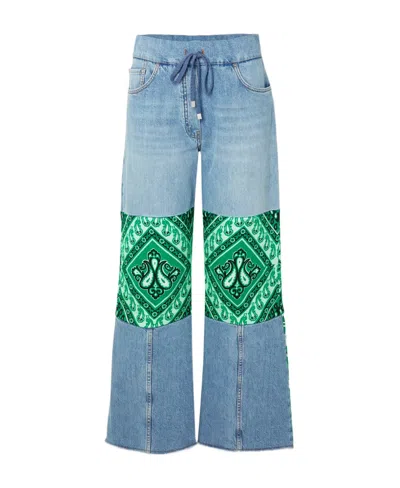 Etro Piece-sewn Flared Jeans In Blue