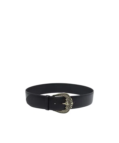 Etro Pin Buckle Belt In Black