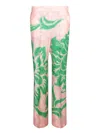 Etro Wide Printed Trousers In Blend In Multi