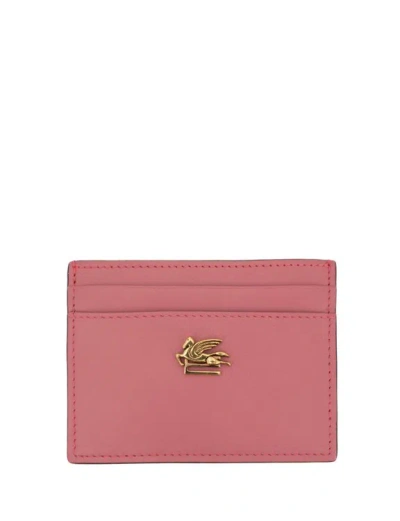 Etro Card Holder In Pink