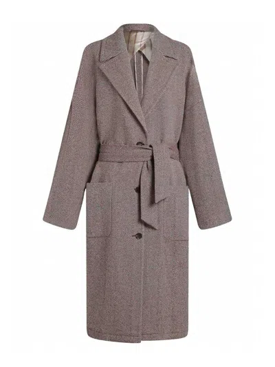 ETRO PINK COMFORT FIT LONG COAT