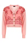 Etro Cropped Cardigan Aus Strickstoff Mit Druck