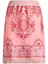 Etro Knit-trimmed Silk Mini Skirt