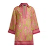Etro Printed Cotton And Silk Tunic In Multi