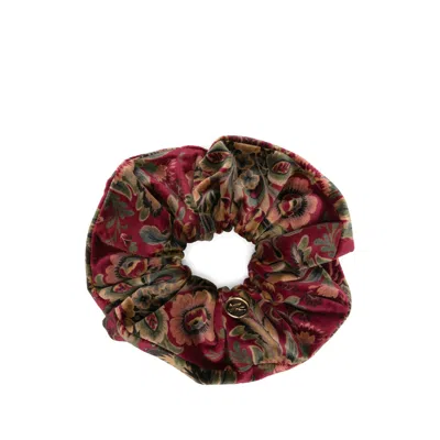 Etro Floral-print Scrunchie In Pink